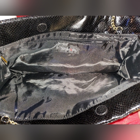 Faux snake skin purse/clutch - Picture 4 of 5